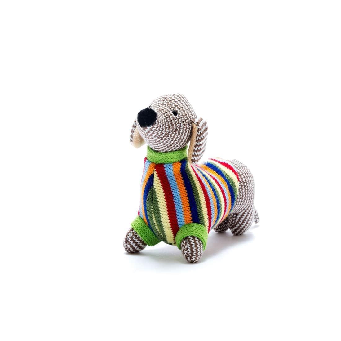 Sam Sausage Dog Baby Rattle